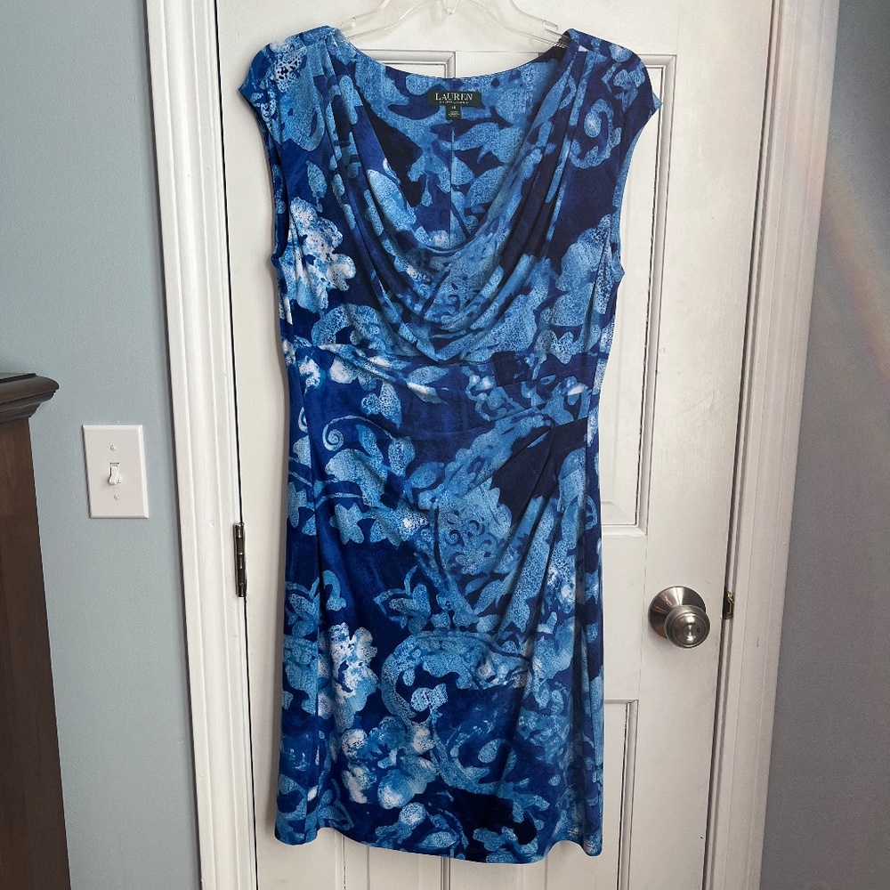 Beautiful Lauren Ralph Lauren dress, Size 12. EUC!